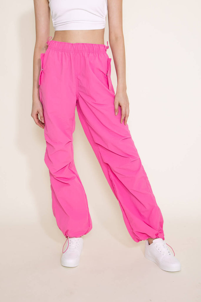 Buy KRAUS Baby Pink Solid Regular Fit Cotton Womens Casual Pants | Shoppers  Stop