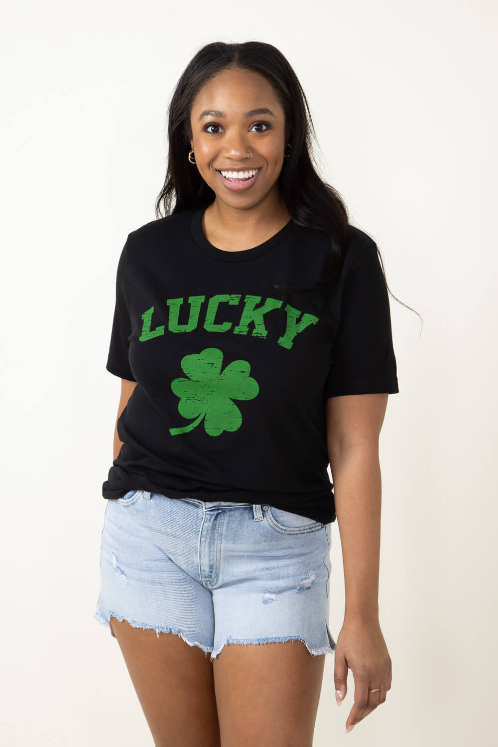 Lucky Brand Women's Flag Leaf Crewneck Graphic T-Shirt