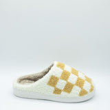 MIA Checker Slippers for Women in Oatmeal