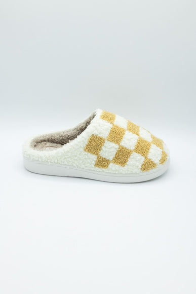 MIA Checker Slippers for Women in Oatmeal