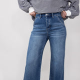 Mica High Rise Wide Cuffed Leg Jeans for Women