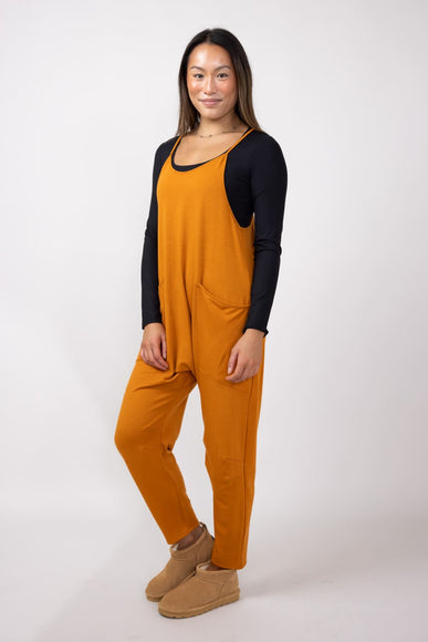  Outer Pocket Onesie for Women in Butterscotch 