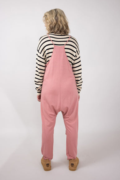 Outer Pocket Onesie for Women in Dark Blush