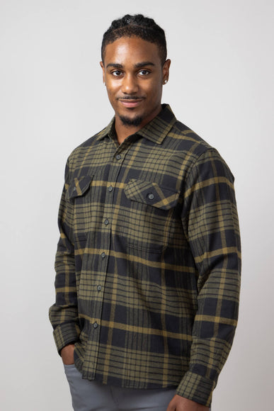 North River Brushed Button Down Shirt for Men in Ivy