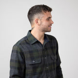 North River Waffle Lined Shirt Jacket for Men in Charcoal