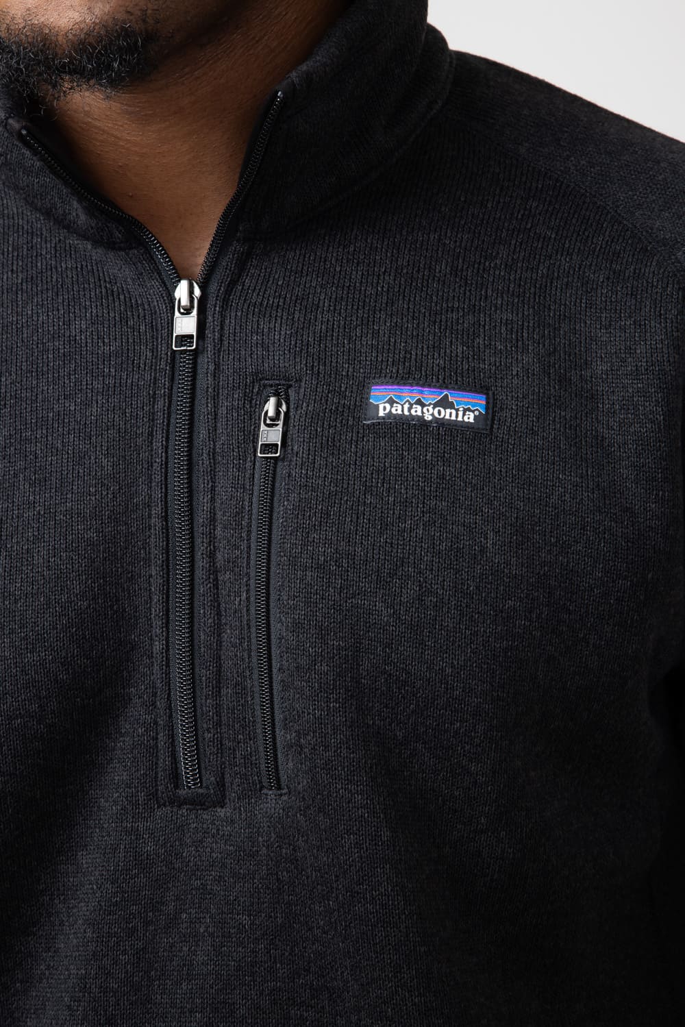 Patagonia 1/4 Zip popular Mens Black Long Sleeve Pullover Large