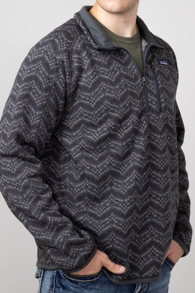 Patagonia Men’s Better Sweater Quarter Zip in Grey Multi