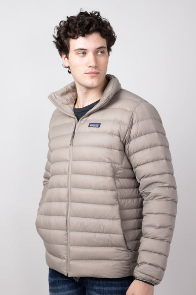 Patagonia Men's Down Sweater Jacket in Seabird Grey