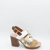 Pierre Dumas Morgen Wedges for Women in Gold