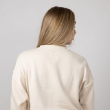 1897 Active Pookie Embroidery Sweatshirt for Women in Cream