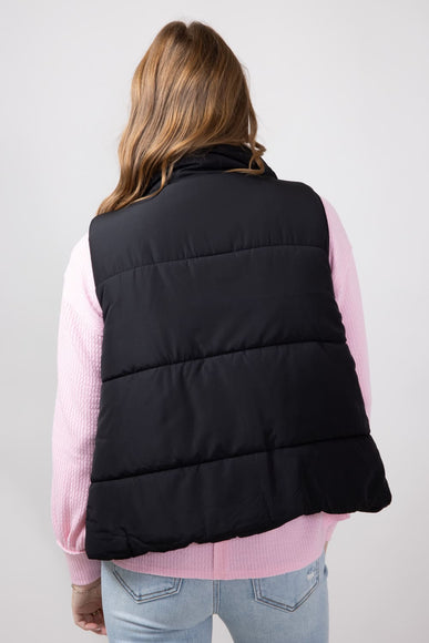 Blu Pepper Puffer Vest for Women in Black