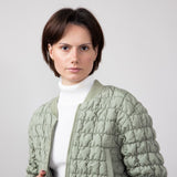 Quilted Puffer Jacket for Women in Sage