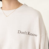 1897 Active Don’t Know Don’t Care Sweatshirt for Women in Beige Fossil