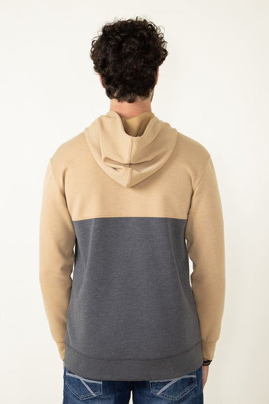 1897 Original Colorblock Hoodie for Men in Tan Charcoal