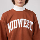 1897 Active Midwest Sweatshirt for Women in Rust