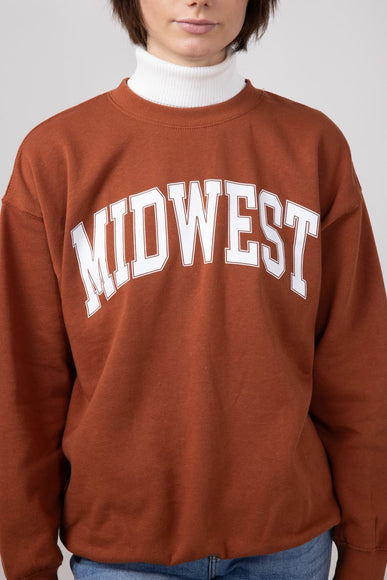 1897 Active Midwest Sweatshirt for Women in Rust