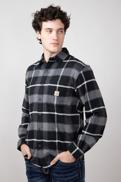 Carhartt Rugged Flex Midweight Flannel for Men in Black