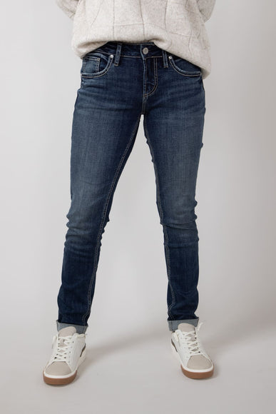 Silver Jeans Mid Rise Girlfriend Jeans for Women