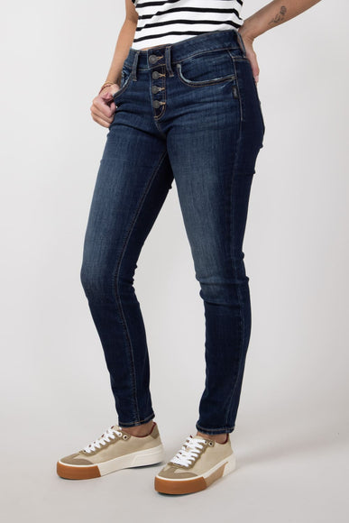 Silver Jeans Mid Rise Suki Skinny Jeans for Women