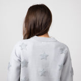 Simply Southern Cropped Star Sweater for Women in Grey