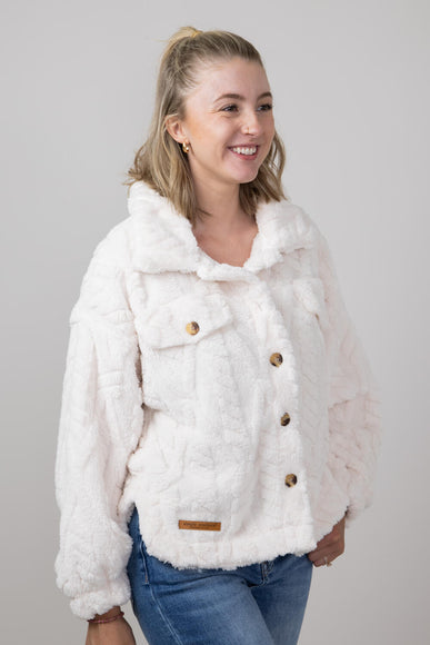 Simply Southern Jess Shacket for Women in Snow