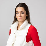 Simply Southern Lightweight Packable Vest for Women in Ivory