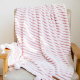 Simply Southern Luxe Pom Pom Throw Blanket in Candy