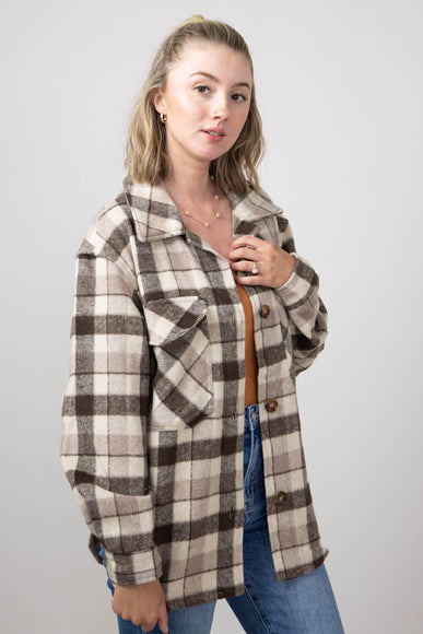 Simply Southern Plaid Shacket for Women in Patch