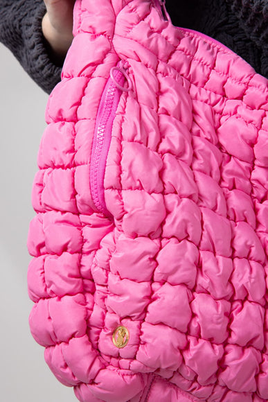 Simply Southern Quilted Puffer Hobo Bag for Women in Pink