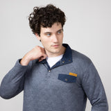 Simply Southern Quilted Pullover for Men in Slate