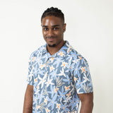 Simply Southern Tropical Polo for Men in Navy Blue