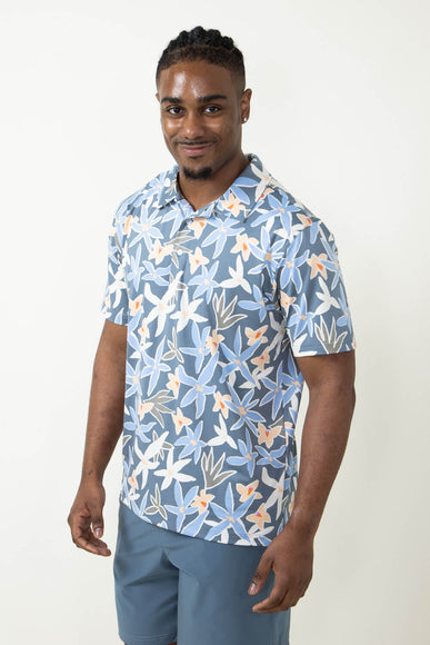 Simply Southern Tropical Polo for Men in Navy Blue