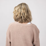 Simply Southern Knit Mama Sweater for Women in Light Brown