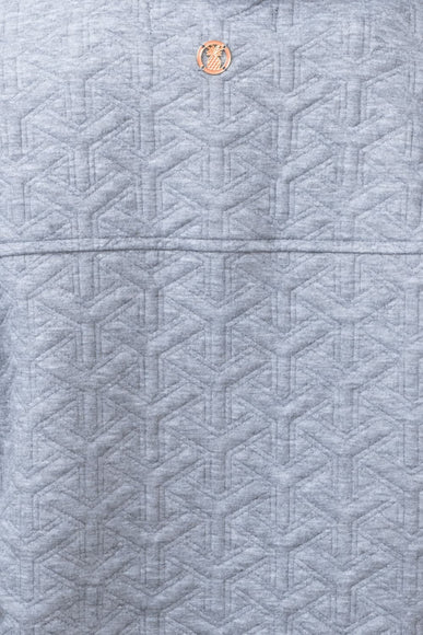 Simply Southern Quilted Shacket for Women in Heather Grey 