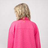 Simply Southern Quilted Shacket for Women in Pink 