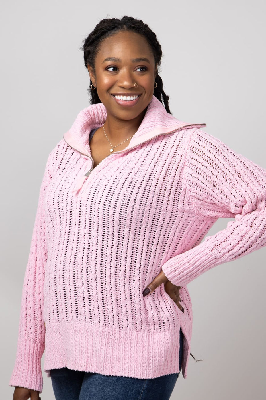 Southcott Pink Modal Sweater top