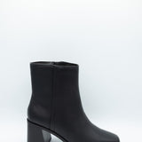 Soda Chukar Tapered Heel Booties for Women in Black