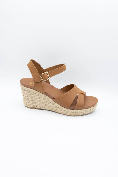 Soda Front Rope Wedges for Women in Brown