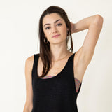 Sweater Tank Top for Women in Black