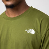 The North Face Box Fit T-Shirt for Men in Forest Olive 