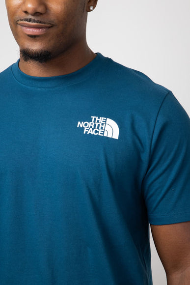 The North Face Box NSE T-Shirt for Men in Midnight Petrol 