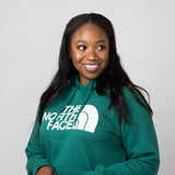 The North Face Half Dome Hoodie for Women in Evergreen