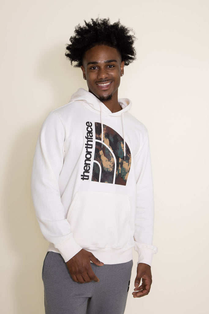 The North Face Jumbo Half Dome Pullover Hoodie for Men in White 