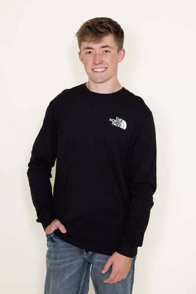 The North Face Long Sleeve Box NSE T-Shirt for Men in Black