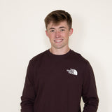 The North Face Long Sleeve Box NSE T-Shirt for Men in Brown