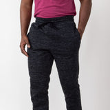 Sherpa Lined Joggers for Men in Black