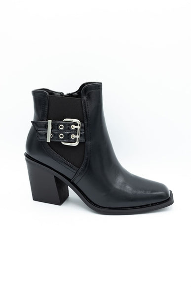 Top Moda Karen Buckle Booties for Women in Black