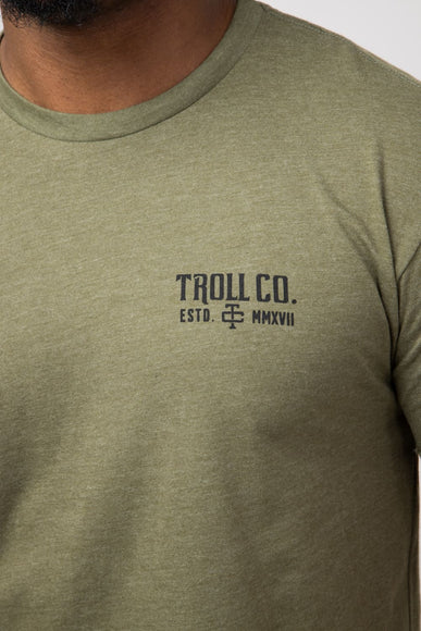 Troll Co Pay Me T-Shirt for Men in Green