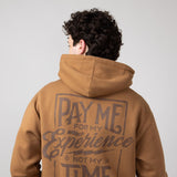 Troll Co. Pay Me Hoodie for Men in Saddle