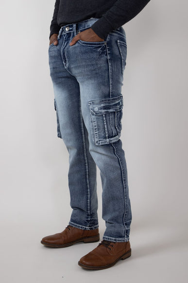 True Luck Fallon Cargo Straight Jeans for Men